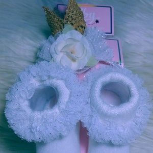 Baby Princess Crown Headband & Shoes
